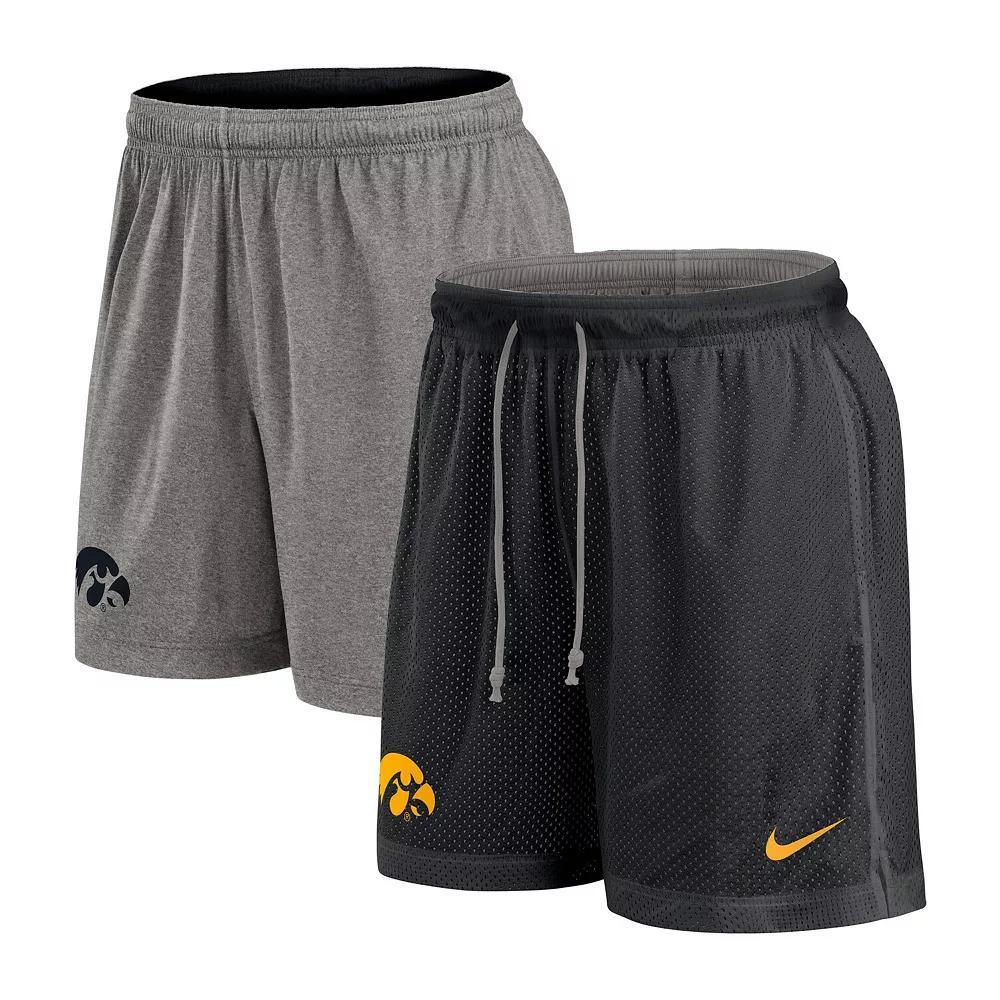 Men's Nike Black/Heather Gray Oregon Ducks Player Reversible Shorts,  Product Image
