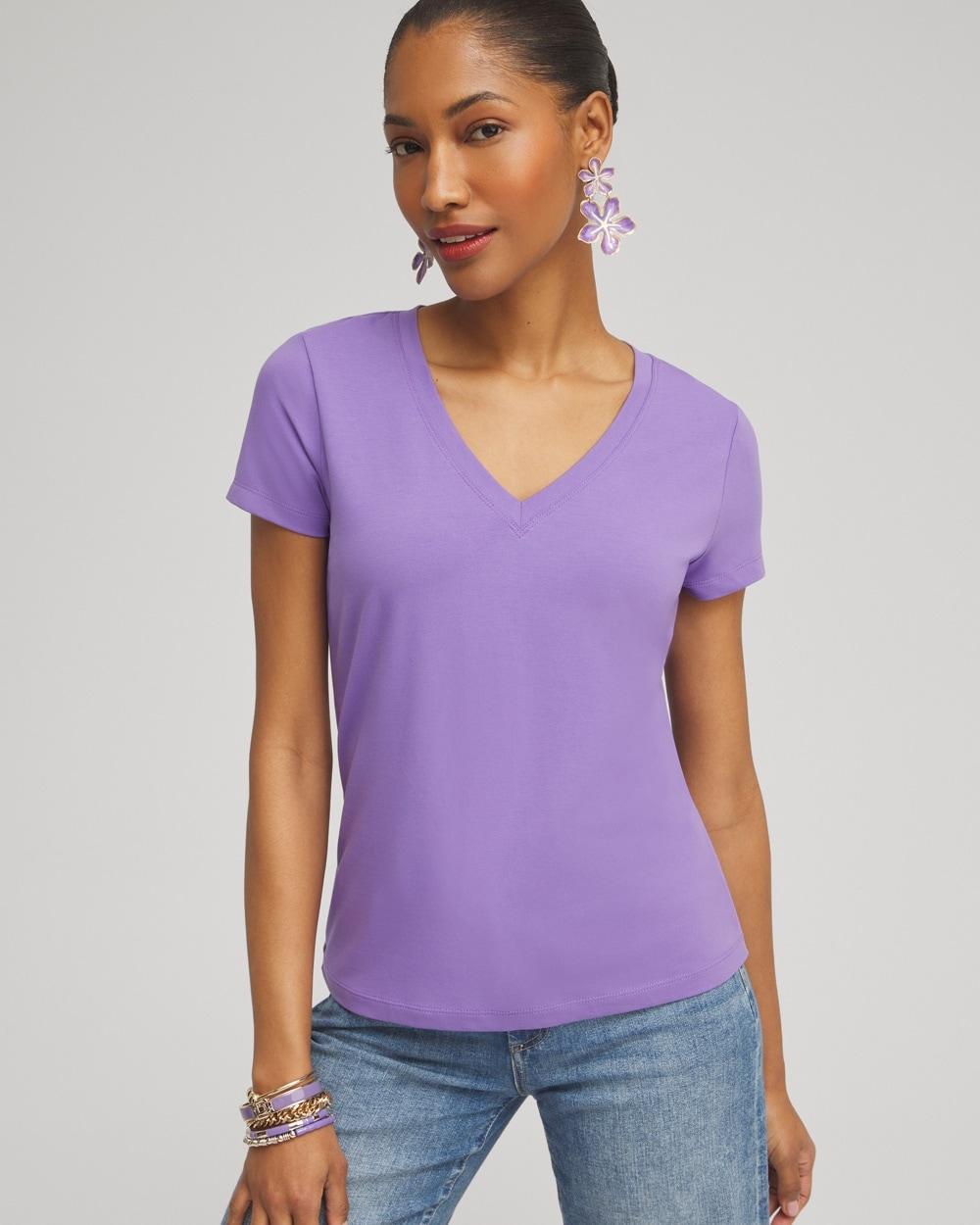 Watercolor V-neck Perfect Tee Product Image