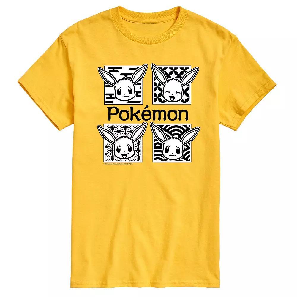 Men's Pokemon Wagara Grid Eevee Graphic Tee,  Product Image