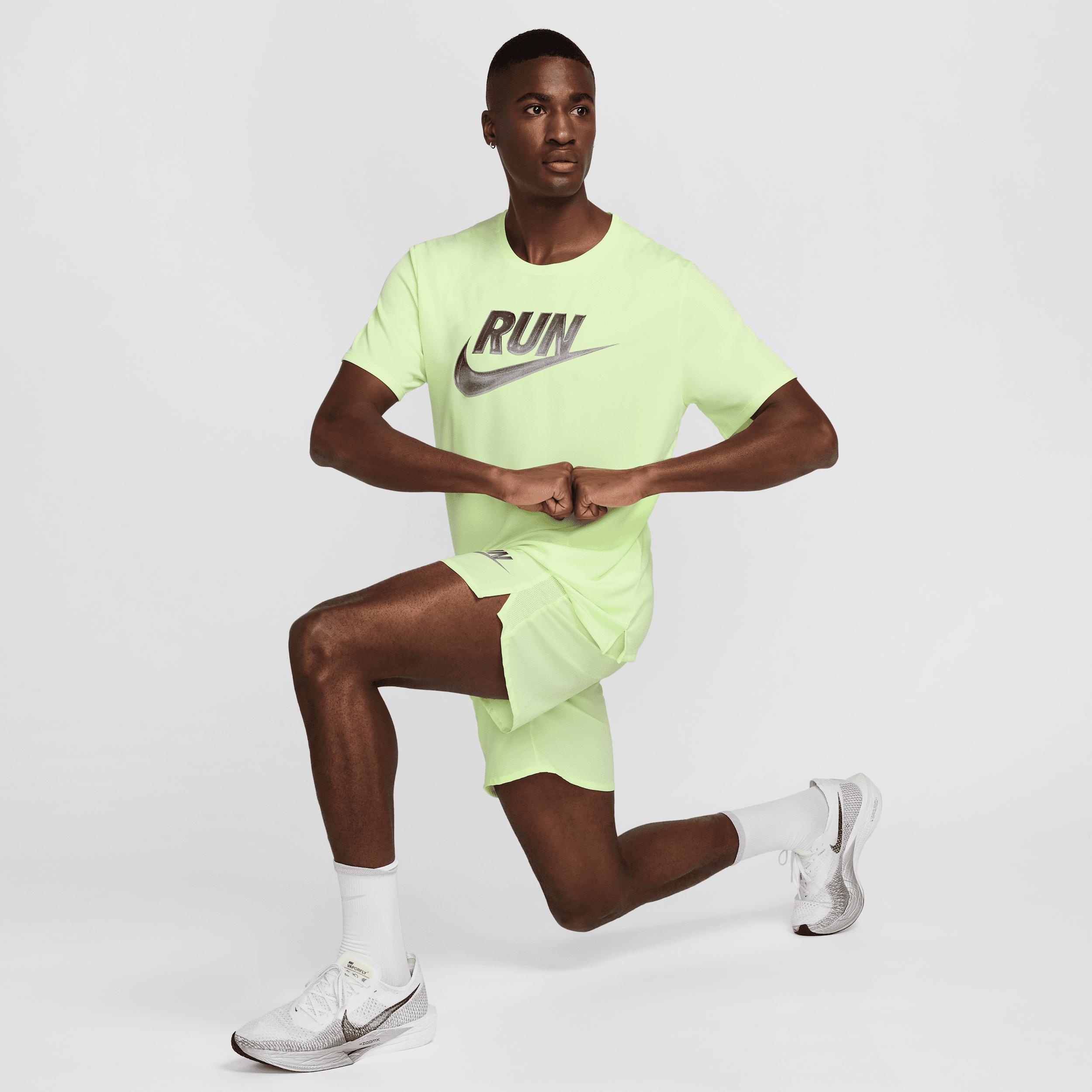 Nike Mens Miler Run Energy Dri-FIT Short-Sleeve Running Top | HJ3564-701 Product Image