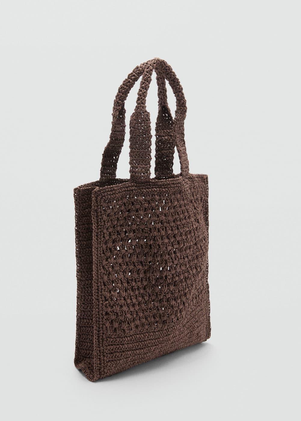 Natural fibre shopper bag - Women | MANGO USA Product Image