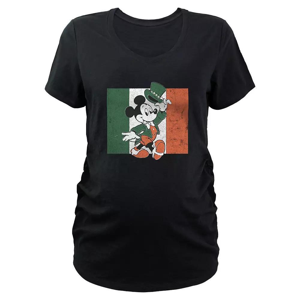 Disney's Mickey Mouse Ireland Flag Maternity Graphic Tee, Women's,  Product Image