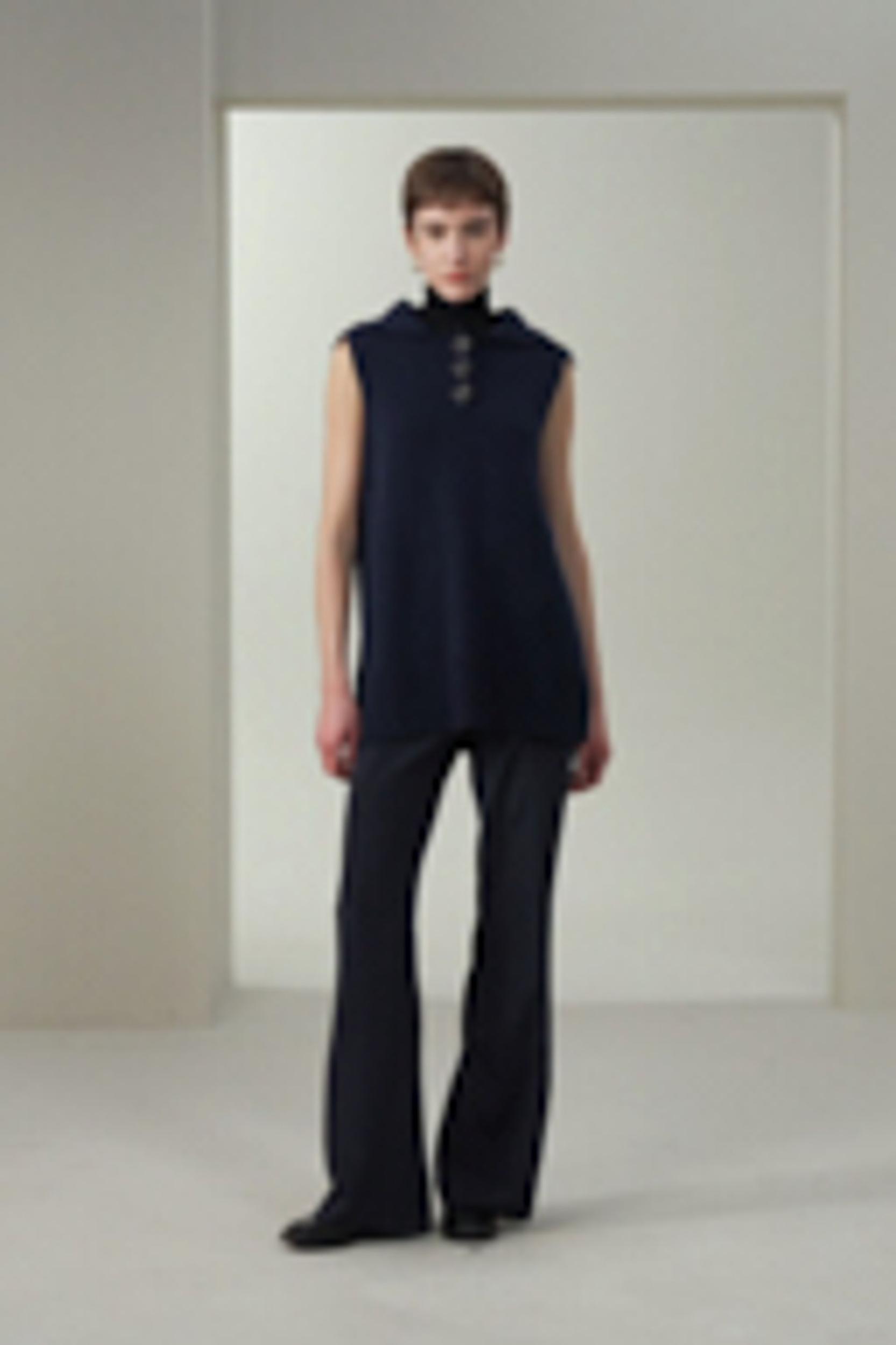 Vintage-Inspired Sailor Collar Top Product Image