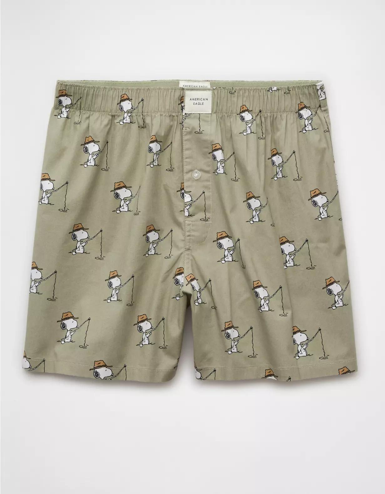AEO Men's Snoopy Fishing Stretch Boxer Short Product Image