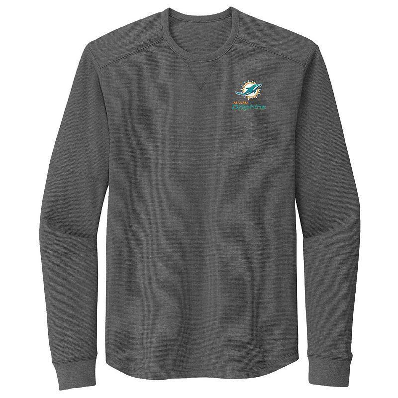 Men's Dunbrooke Heather Gray Miami Dolphins Cavalier Long Sleeve T-Shirt,  Product Image