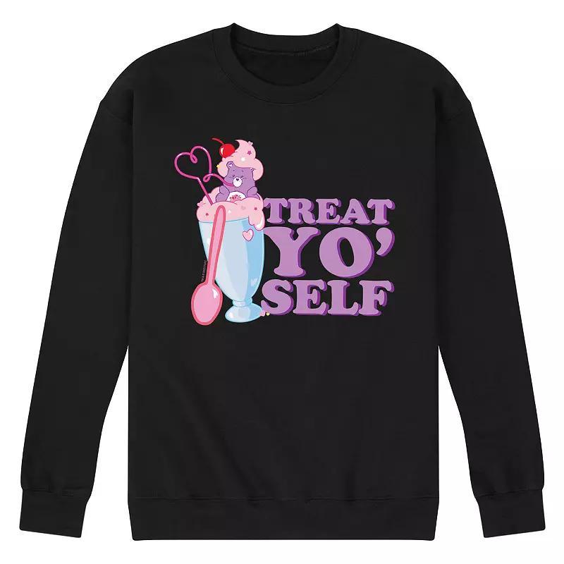 Men's Care Bears Treat Yo' Self Fleece Sweatshirt, Size: Medium, Black Product Image