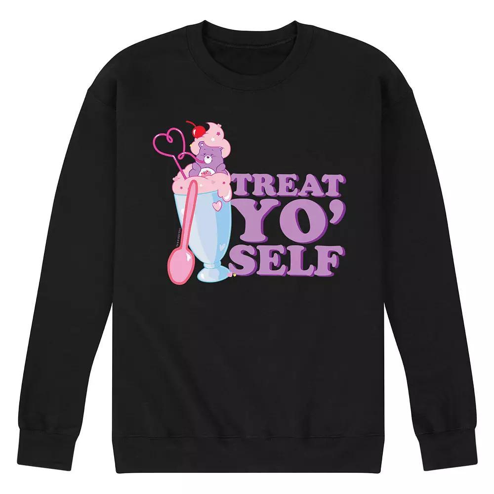 Men's Care Bears Treat Yo' Self Fleece Sweatshirt, Size: Medium, Black Product Image