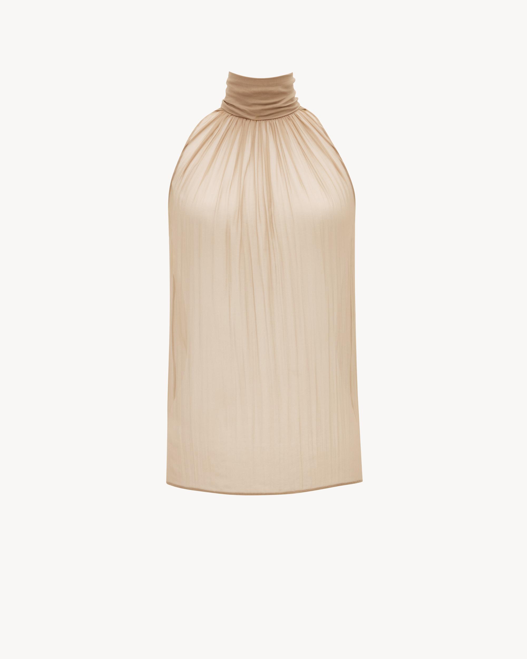 Blouse in silk muslin Product Image