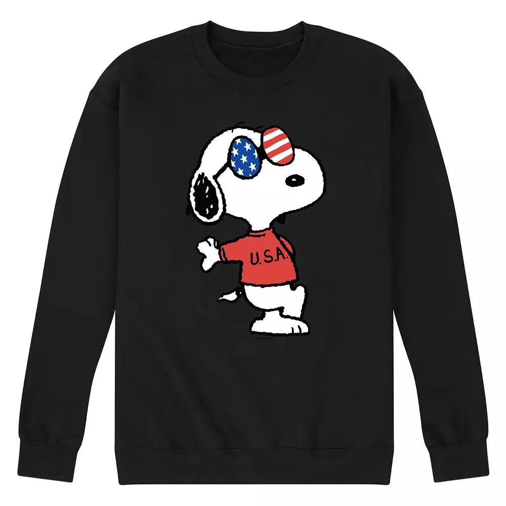 Men's Peanuts Snoopy Americana Graphic Sweatshirt,  Product Image