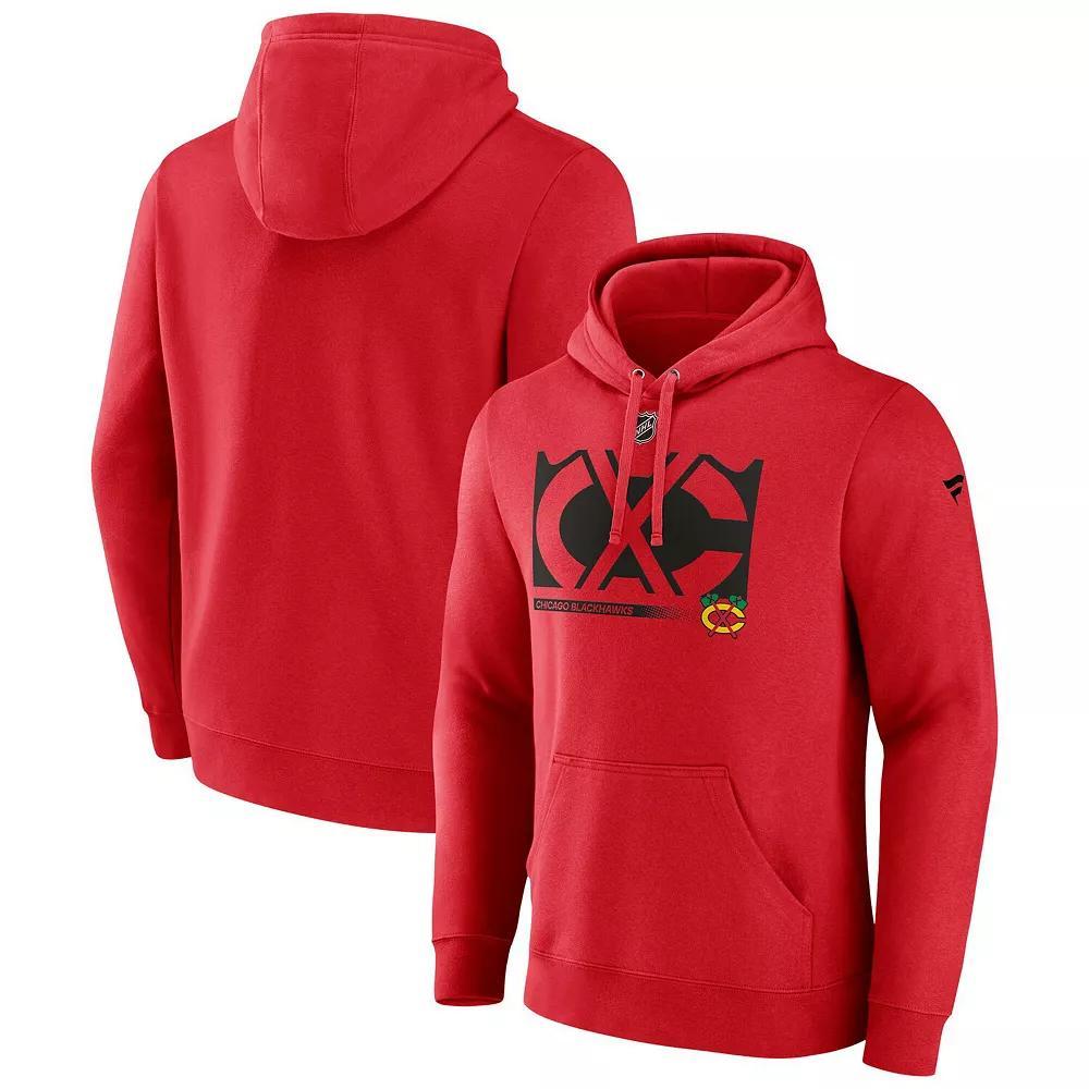 Men's Fanatics Red New Orleans Pelicans Primary Logo Pullover Hoodie,  Product Image