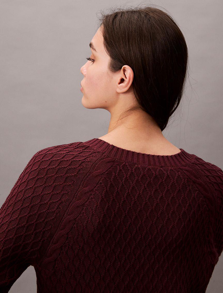 Cable Knit Classic Sweater Product Image