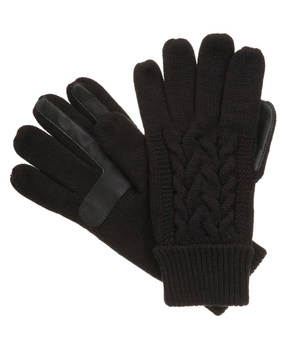 Womens isotoner Touchscreen Braid Knit Gloves Product Image