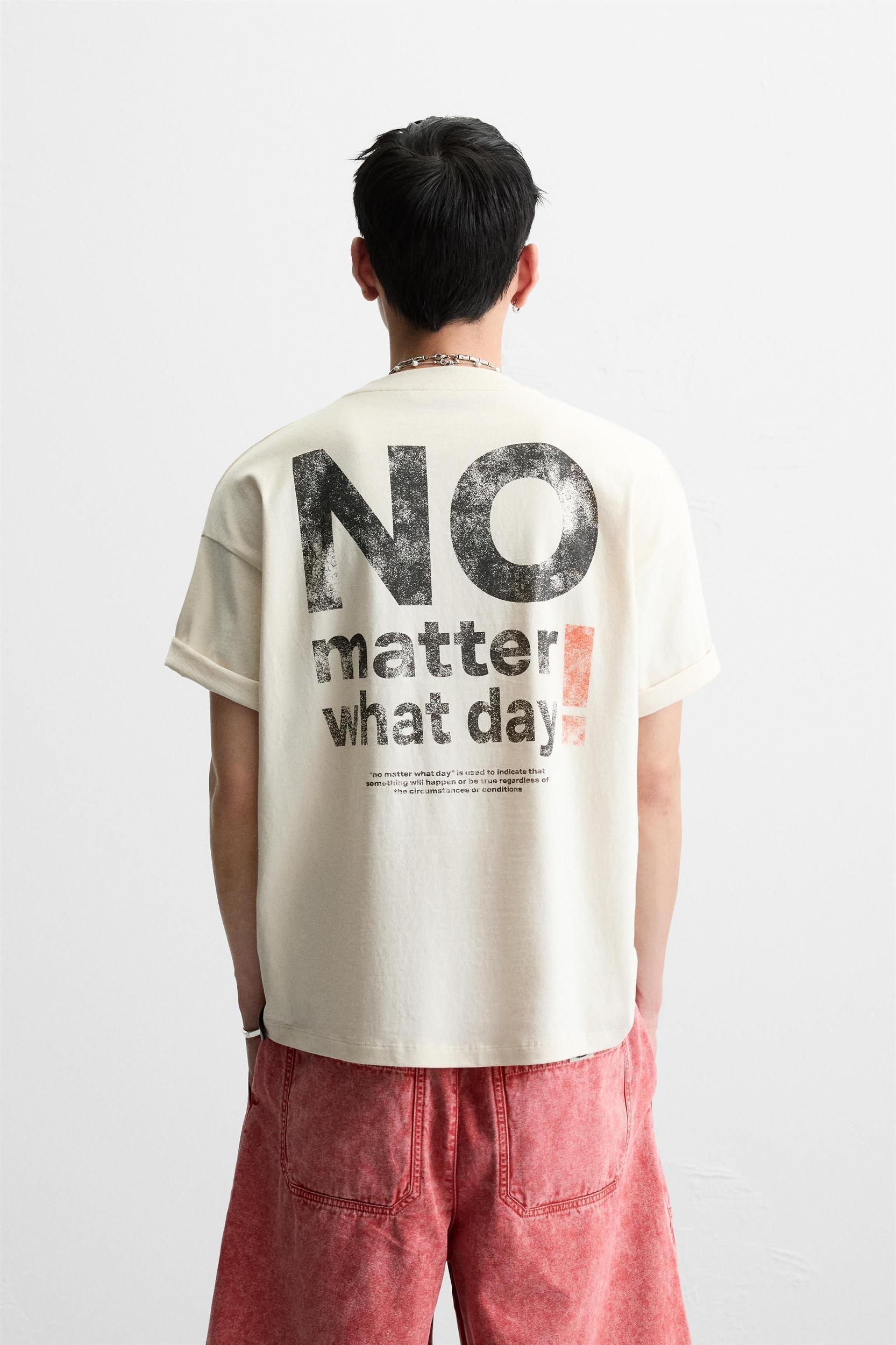 WASHED PRINT T-SHIRT Product Image