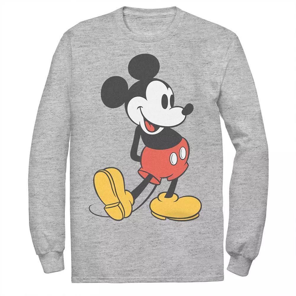 Disney's Mickey Mouse Big & Tall Vintage Leg Kick Long Sleeve Tee, Men's,  Product Image