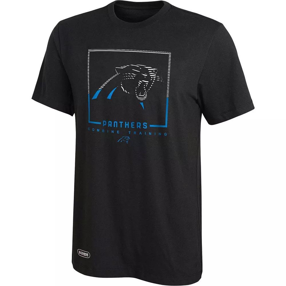 Men's Black Carolina Panthers Combine Authentic Clutch T-Shirt,  Product Image
