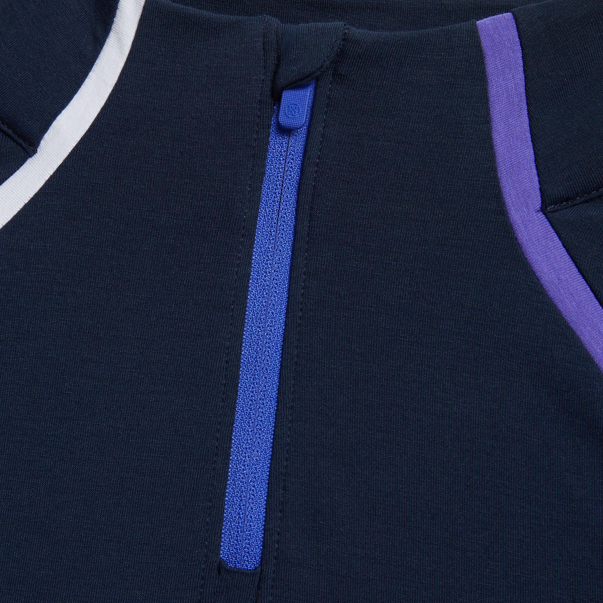 COLOUR BLOCK LUXE STAPLE QUARTER ZIP PULLOVER Product Image