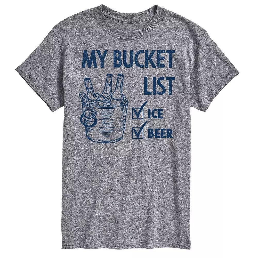 Men's Bucket List Tee, Size: Medium, Gray Product Image