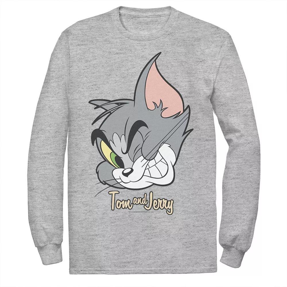 Mens Tom And Jerry Tom Cat Big Face Tee, Men's,  Product Image