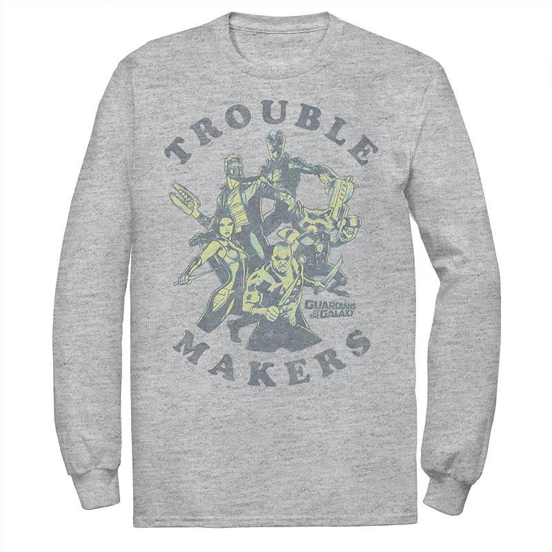 Men's Marvel Guardians Of The Galaxy Trouble Makers Tee, Size: Small, Athletic Grey Product Image