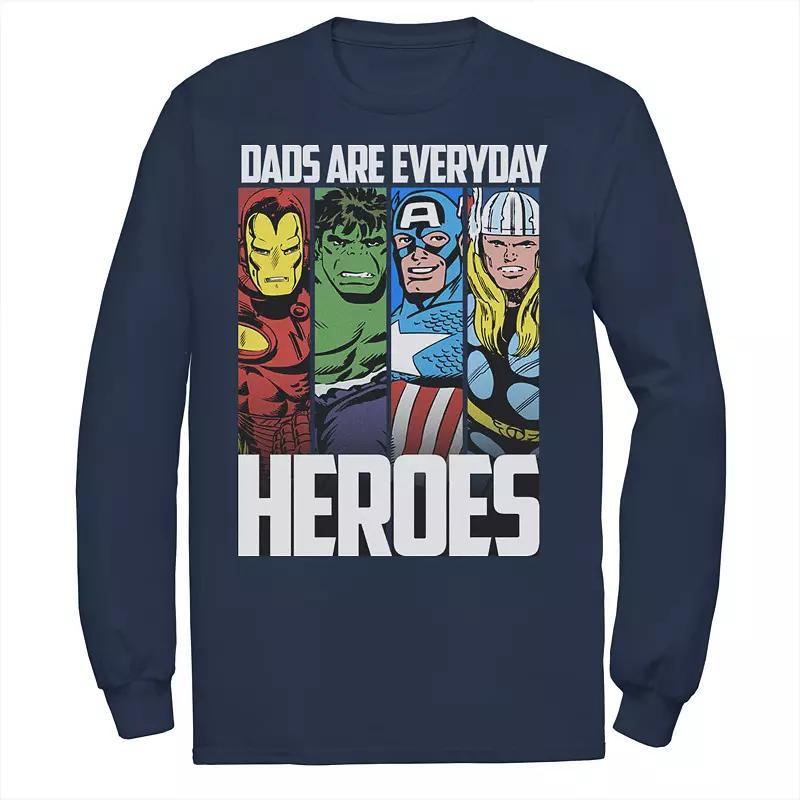 Men's Marvel Avengers Father's Day Everyday Heroes Tee, Size: Medium, Blue Product Image