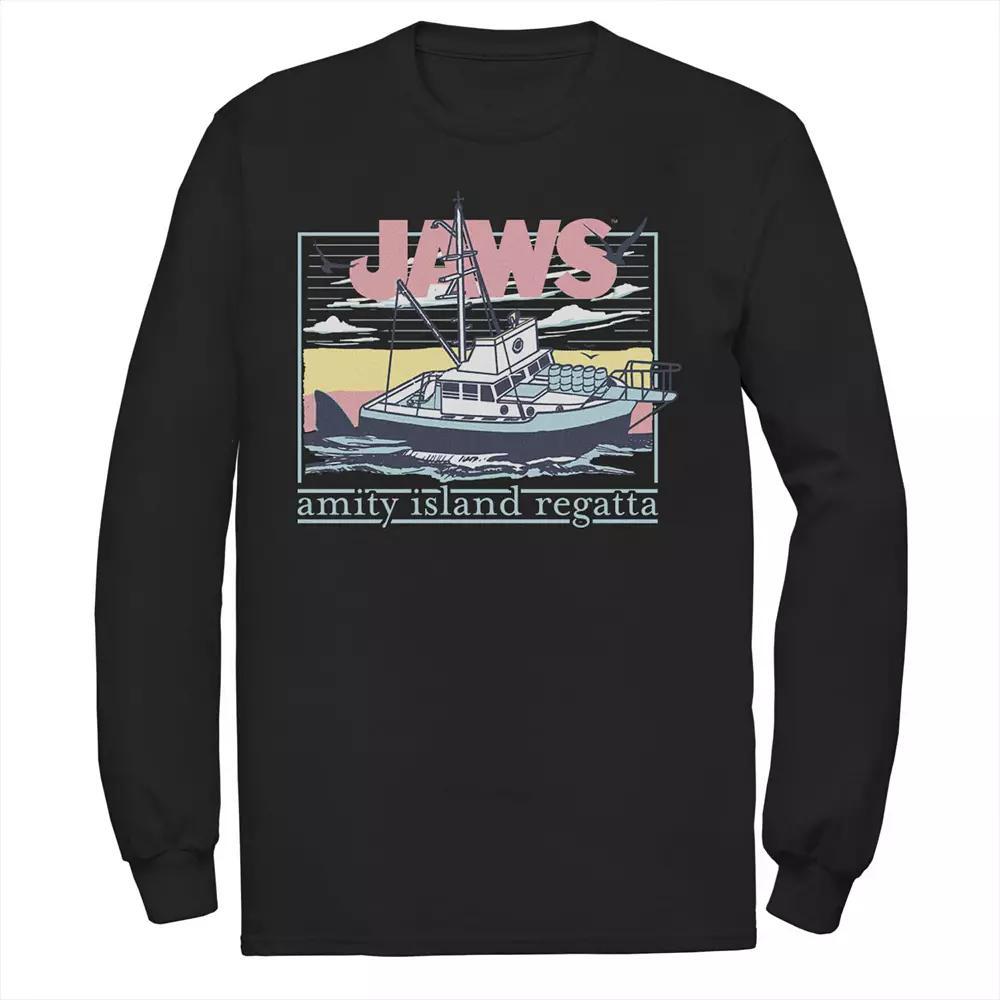 Men's Jaws Amity Retro Island Tee, Size: Large, Black Product Image