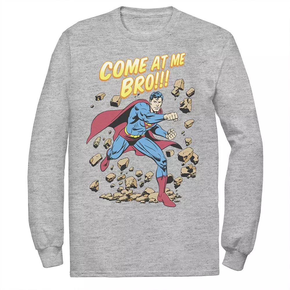 Men's DC Comics Superman Come At Me Bro Text Poster Tee,  Product Image