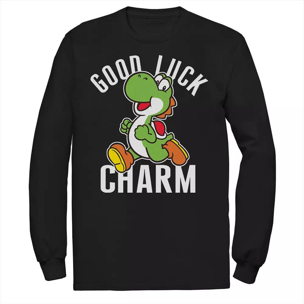 Men's Nintendo Super Mario Yoshi Good Luck Charm Graphic Tee,  Product Image