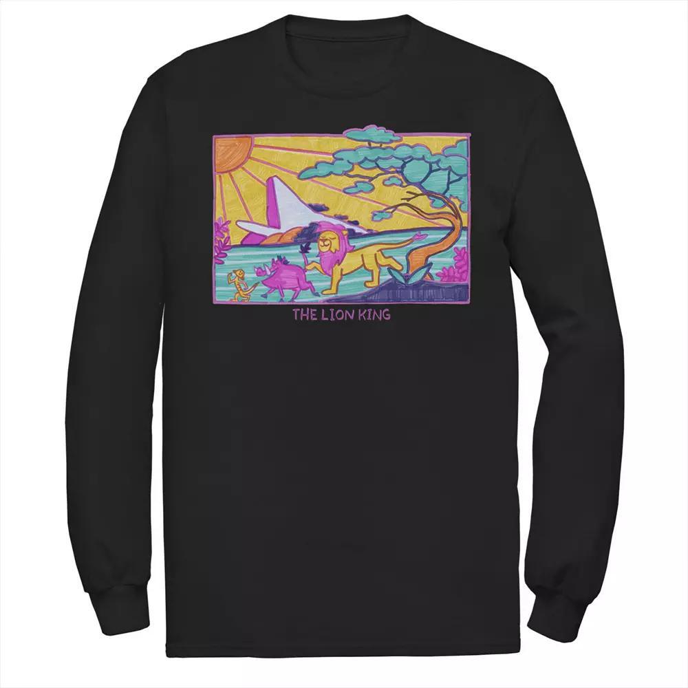 Disney's The Lion King Men's Line Up Tee, Size: Small, Black Product Image