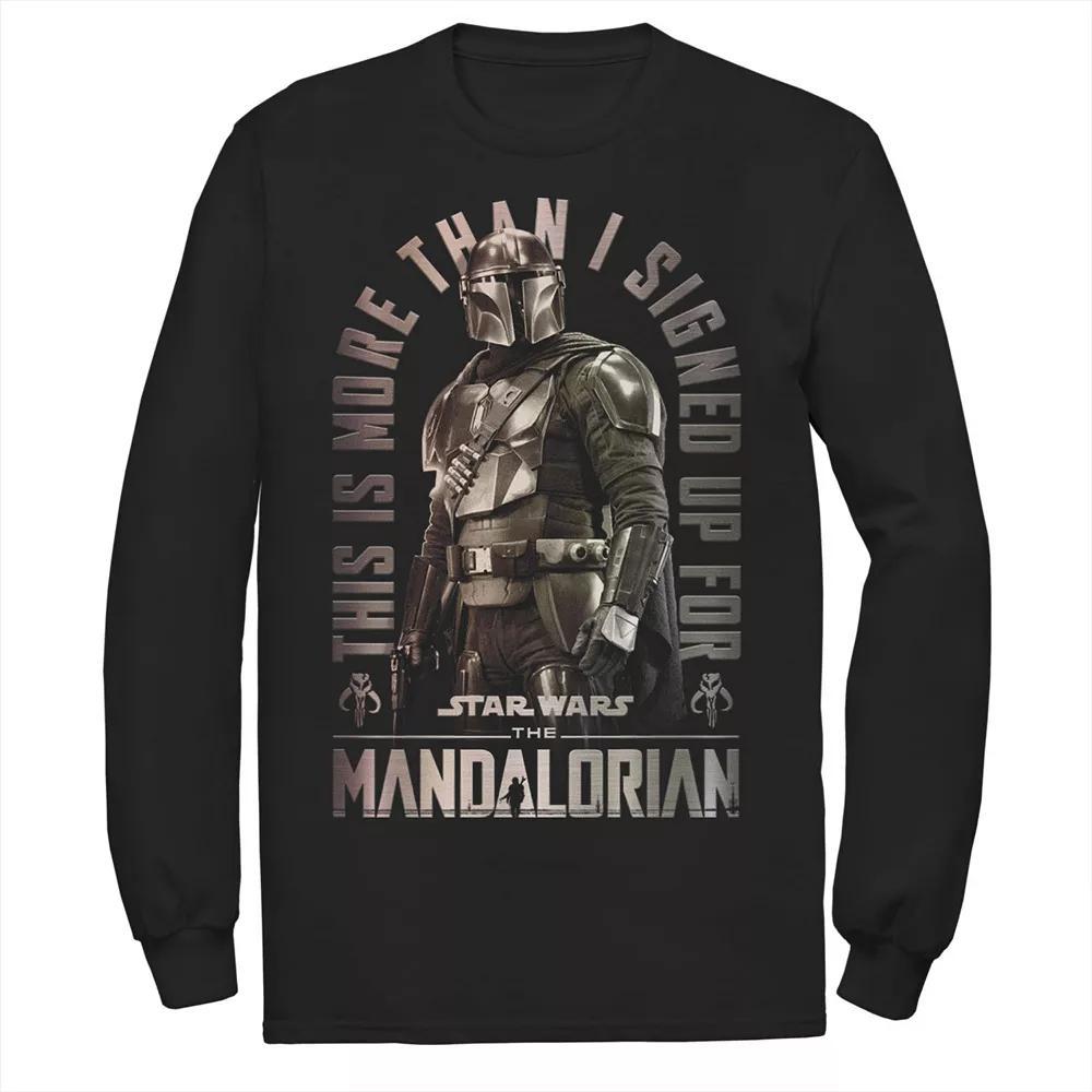 Men's Star Wars The Mandalorian This Is More Than I Signed Up For Tee,  Product Image