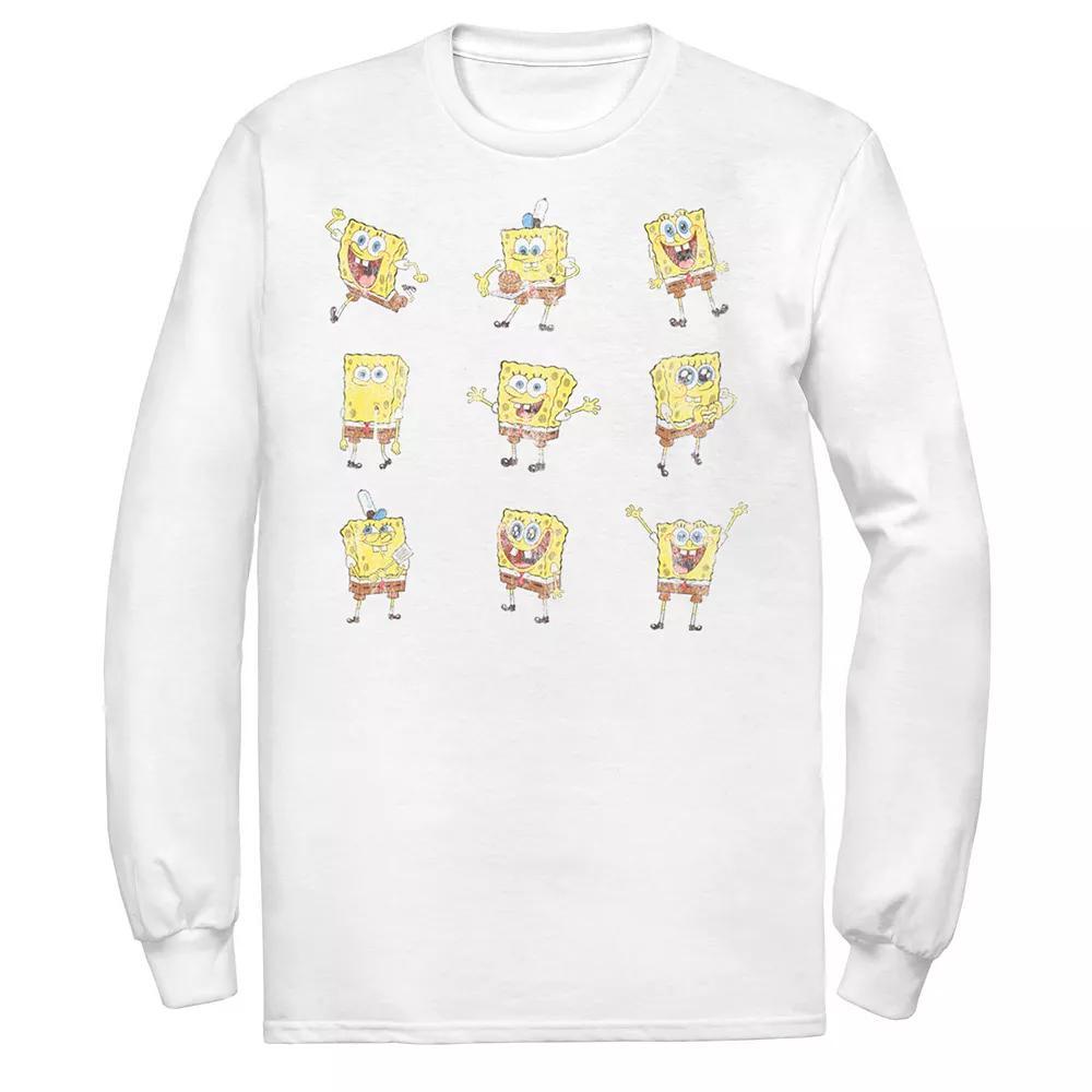 Men's Nickelodeon SpongeBob SquarePants Happy Poses Tee,  Product Image