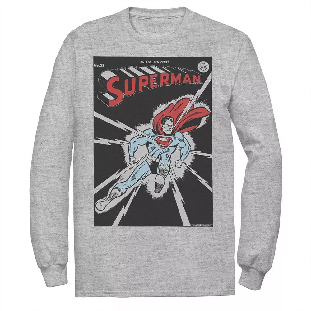 Men's DC Comics Superman No. 32 Comic Cover Poster Long Sleeve Tee,  Product Image