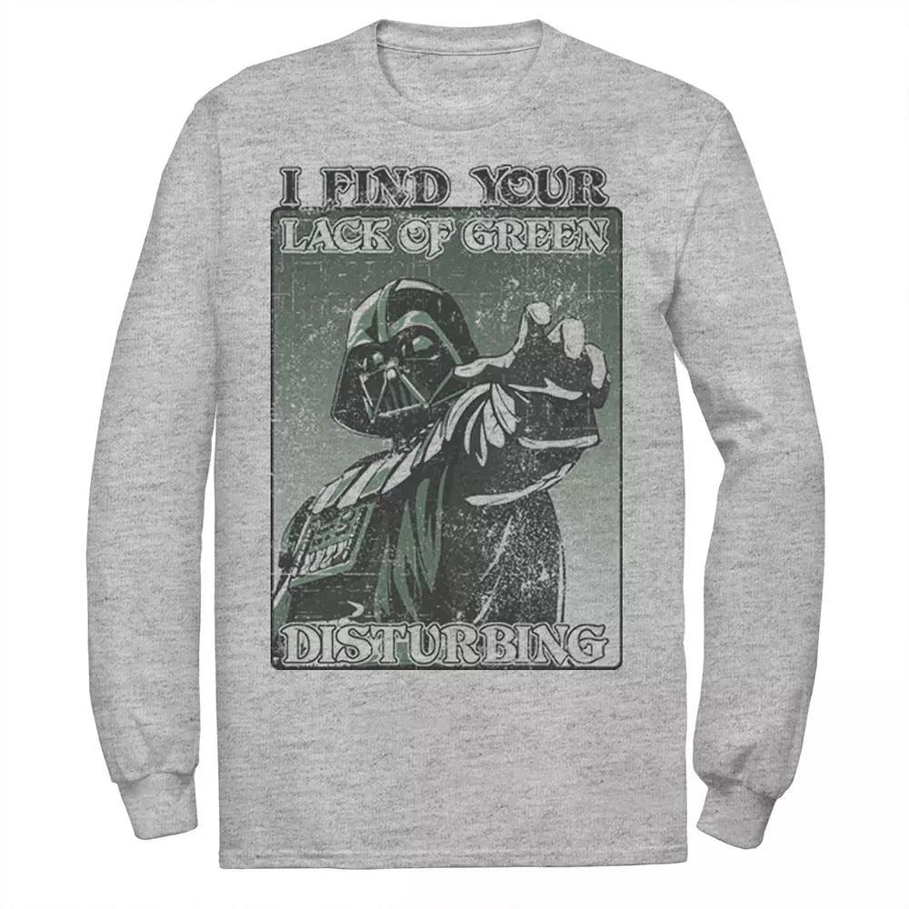 Men's Star Wars Vader Disturbing St. Patrick's Tee, Size: XL, Athletic Grey Product Image