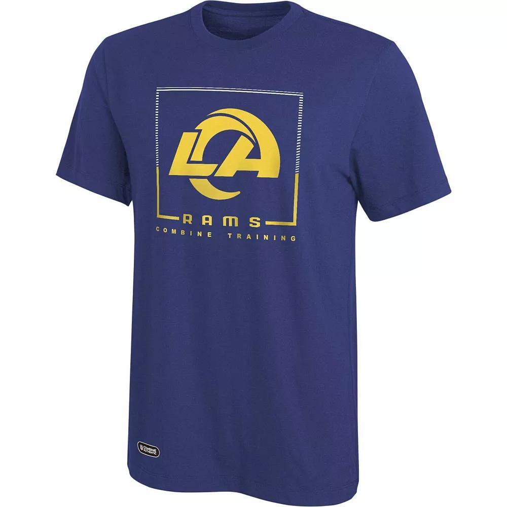 Men's Royal Los Angeles Rams Combine Authentic Clutch T-Shirt,  Product Image