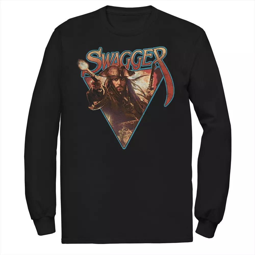 Disney's Big & Tall Pirates Of The Caribbean Jack Swagger Long Sleeve Graphic Tee, Men's,  Product Image
