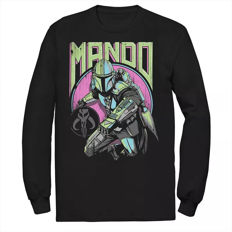 Big & Tall Star Wars: The Mandalorian Mando New Wave and Icon Long Sleeve Tee, Men's,  Product Image