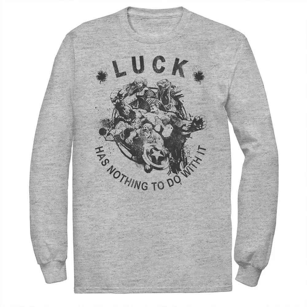 Men's Marvel St Patty's All Skill No Luck Avengers Tee,  Product Image