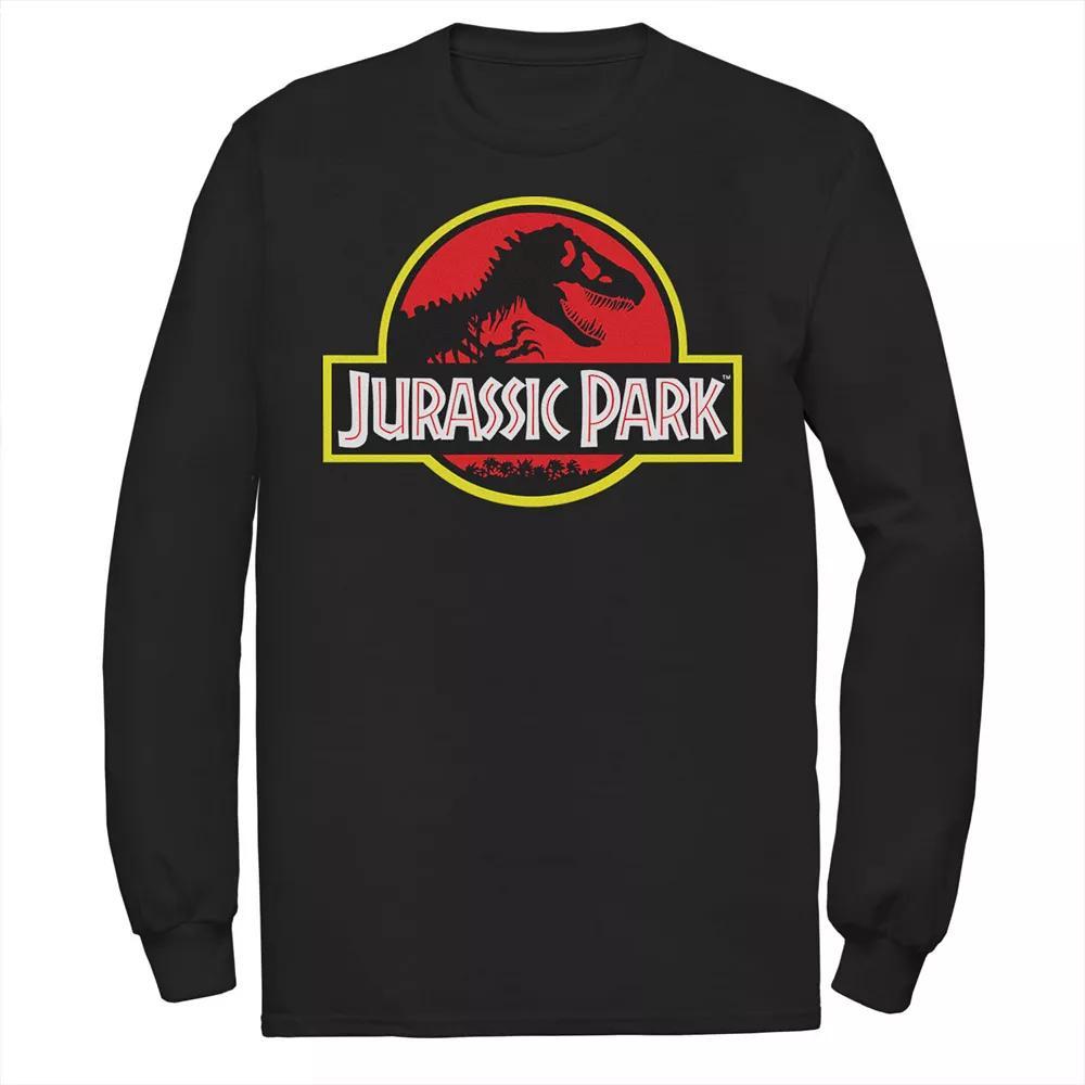 Men's Jurassic Park Circle Logo Camo Tee, Size: Large, Black Product Image