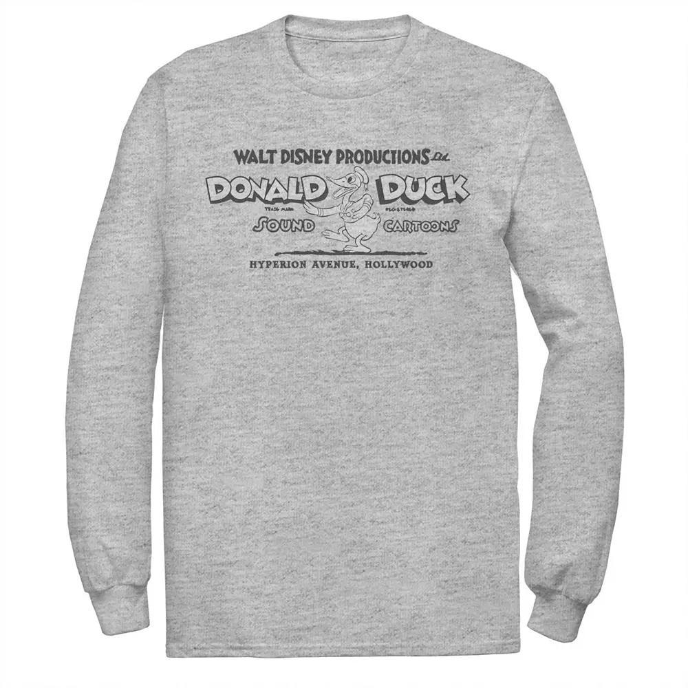 Disney's Donald Duck Big & Tall 100 Years Sound Cartoons Long Sleeve Graphic Tee, Men's,  Product Image