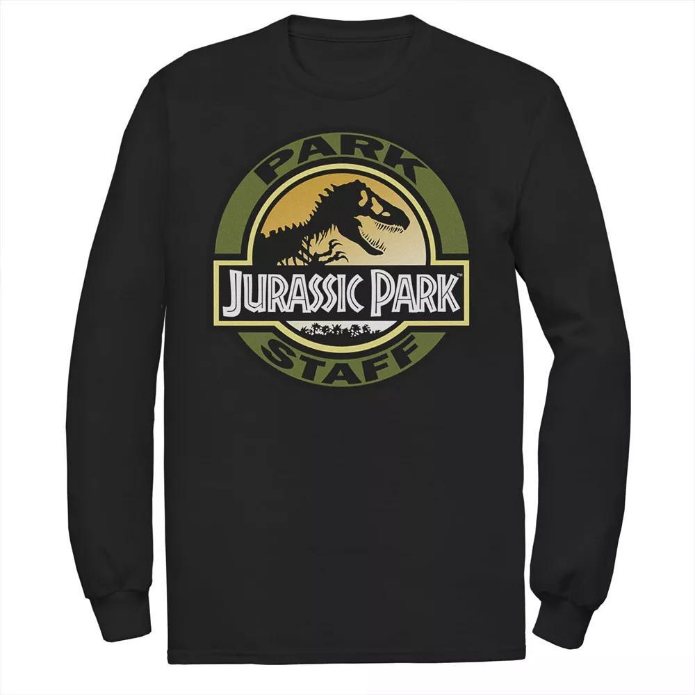Men's Jurassic Park Staff Icon T-Rex Skeleton Long Sleeve Tee,  Product Image