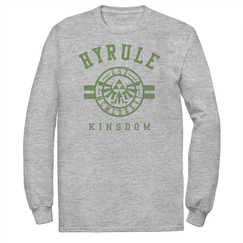 Big & Tall The Legend of Zelda Hyrule Kingdom Crest Tee, Men's, Size: 3XL, Athletic Grey Product Image