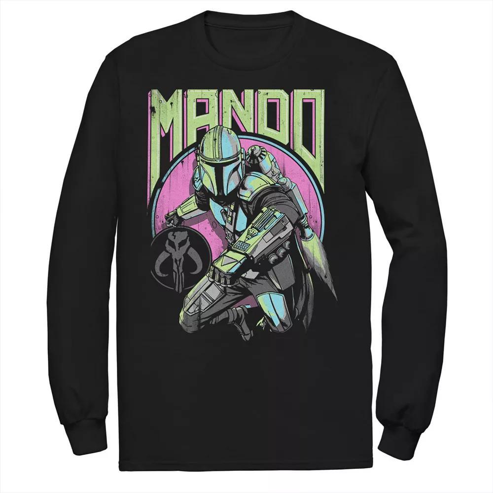Big & Tall Star Wars: The Mandalorian Mando New Wave and Icon Long Sleeve Tee, Men's,  Product Image