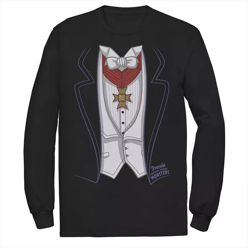 Mens Universal Monsters Dracula Costume Long Sleeve Tee Product Image