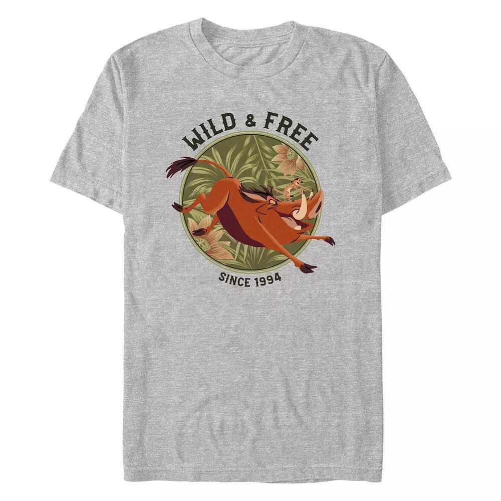 Disney's The Lion King Pumbaa And Timon Wild And Free Since 1994 Men's Graphic Tee,  Product Image