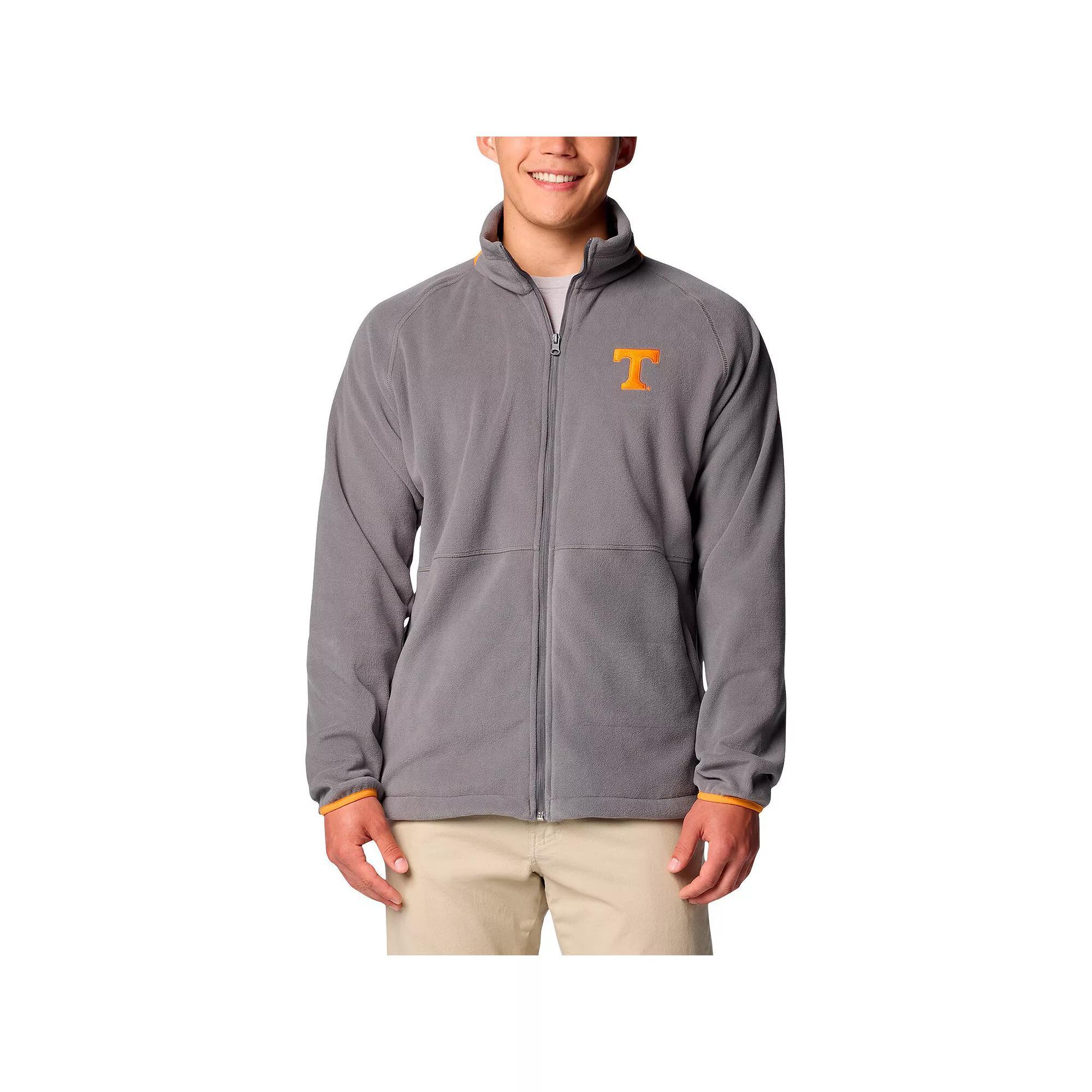 Men's Columbia Gray Tennessee Volunteers Big & Tall Flanker IV Fleece Raglan Full-Zip Jacket,  Product Image