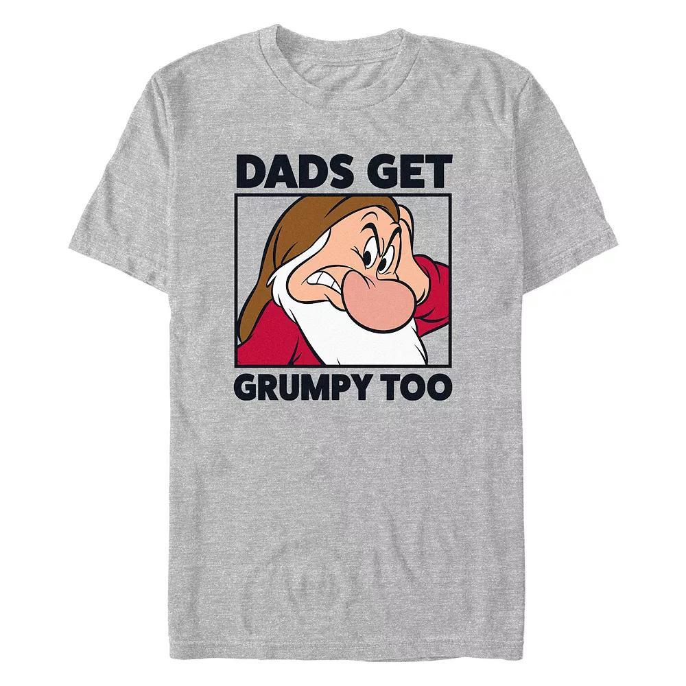 Disney's Snow White And The Seven Dwarfs Dads Get Grumpy Too Men's Graphic Tee,  Product Image