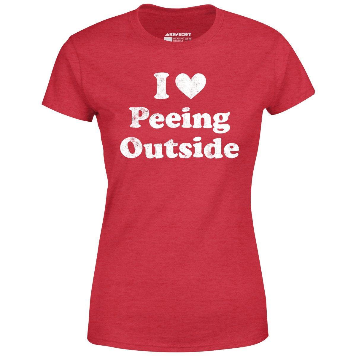 I Love Peeing Outside - Women's T-Shirt Female Product Image