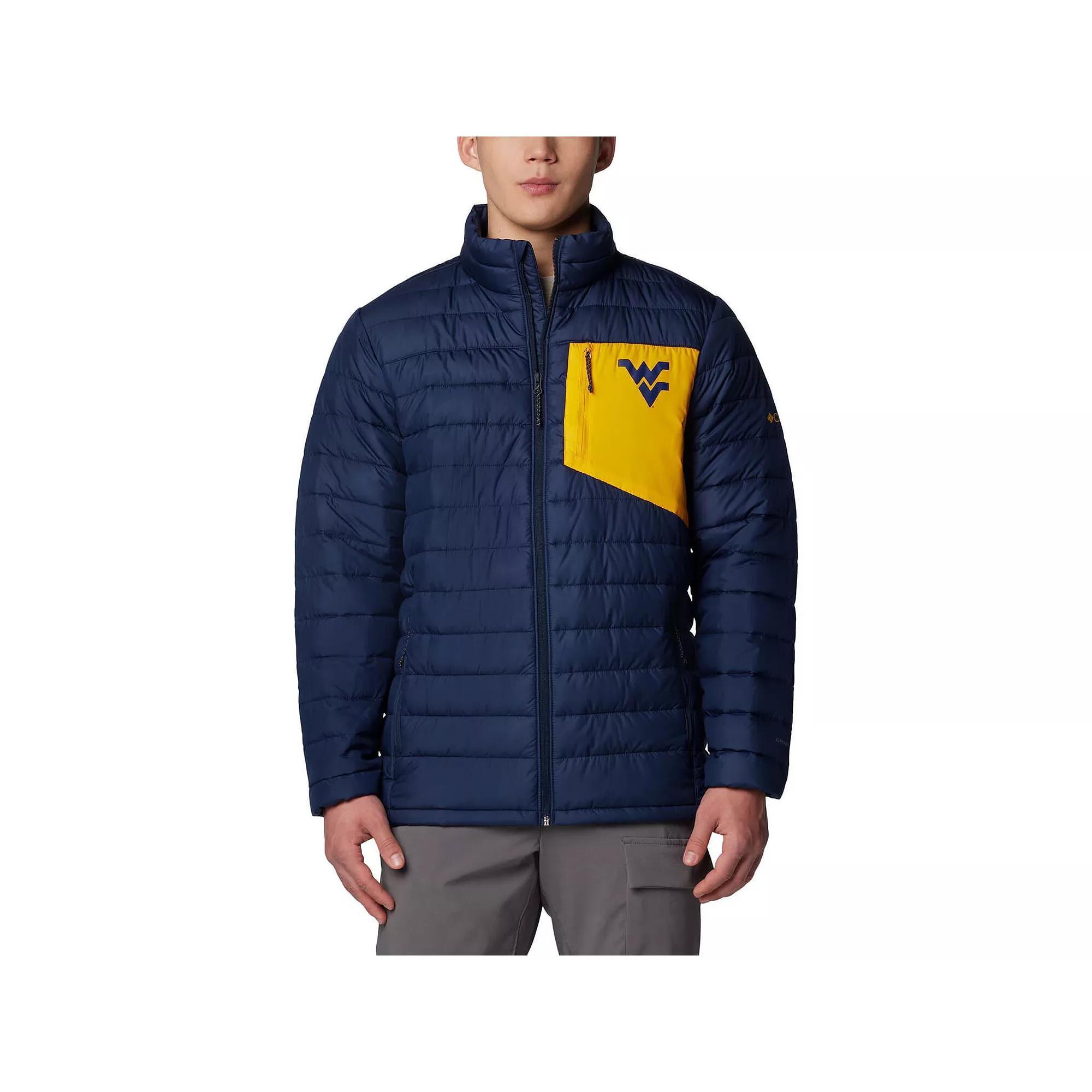 Men's Columbia  Navy West Virginia Mountaineers Double Blitz Omni-Heat Infinity Insulated Full-Zip Jacket, Size: 2XL, Blue Product Image