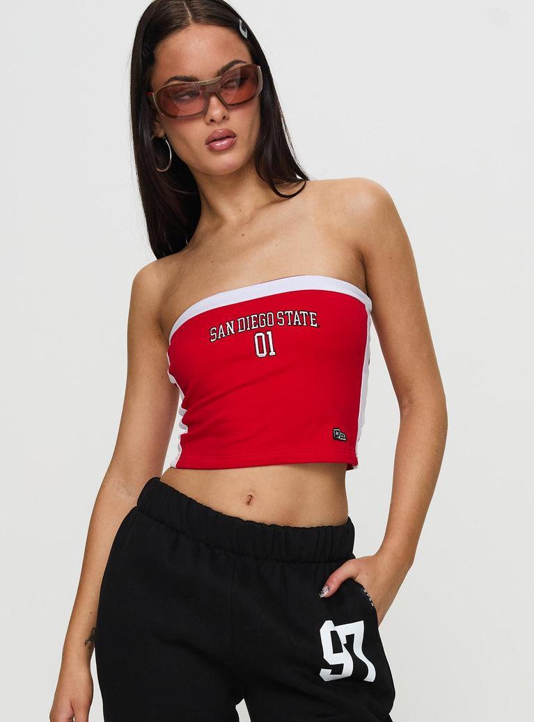 SDSU All Star Tube Top Red Product Image