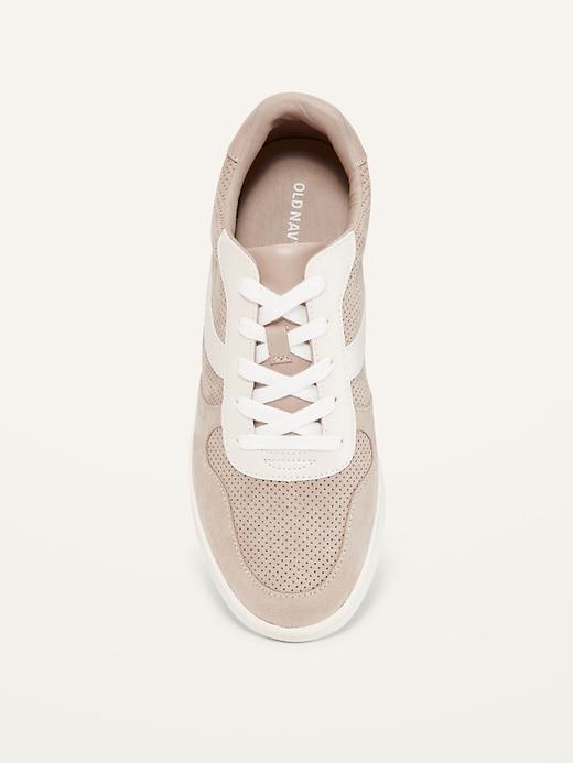 Soft-Brushed Faux-Suede Sneakers Product Image