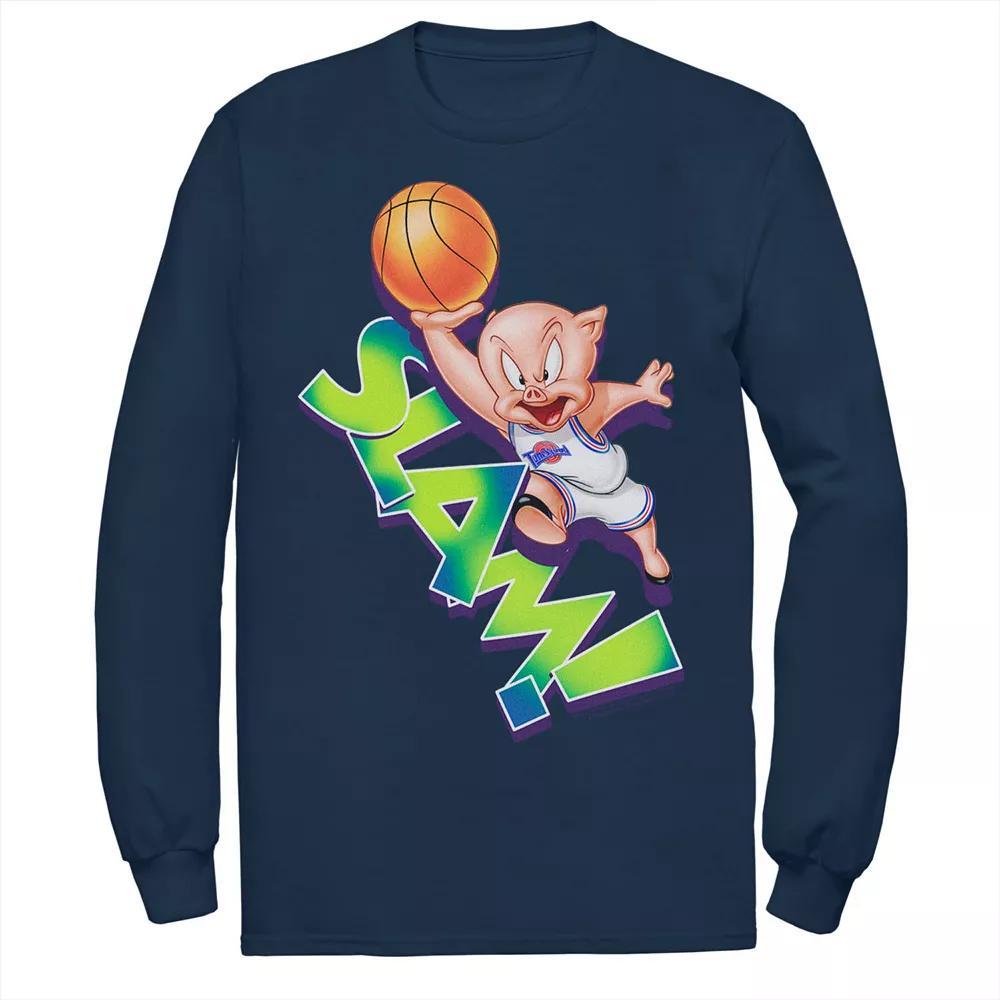 Men's Looney Tunes Space Jam Porky The Pig Slam Tee,  Product Image